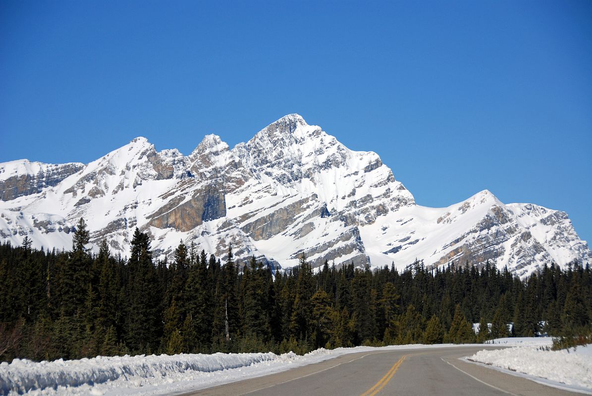56 Mount Patterson From Just Before Peyto Lake On Icefields Parkway